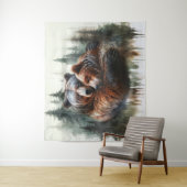 水彩が荒野素朴を彩る背景 タペストリー (インサイチュ)