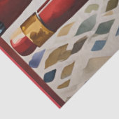 水彩が飾られたクリスマスくるみ割り 薄葉紙 (詳細)