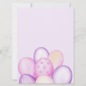 水彩くまさんベアリーウェイトベイビーシャワーのご招待 招待状 (裏面)