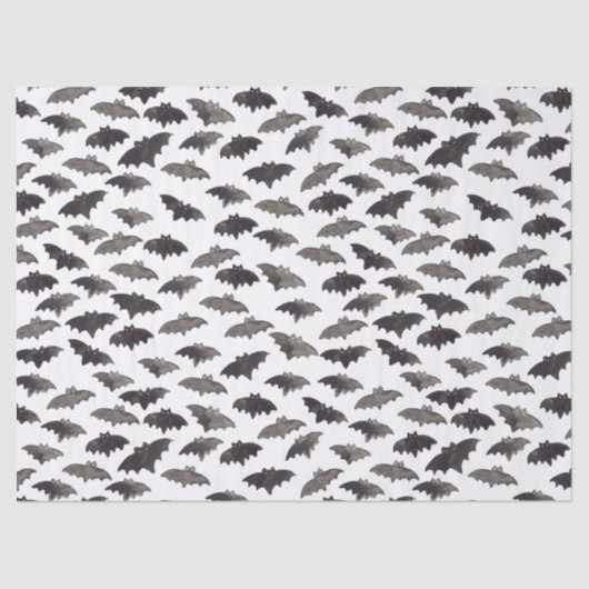 水彩こうもりハロウィーンティッシュペーパー 薄葉紙 (正面)