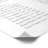 水彩さくらんぼの結婚花の座席表 ポスター (角)