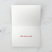 水彩さくらんぼを追加Ageおもしろい誕生日挨拶 カード (内部)