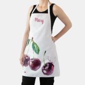 水彩さくらんぼカスタマイズ可能エプロン エプロン (インサイチュ)