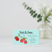 水彩さくらんぼステム名刺 名刺 (スタンド正面)