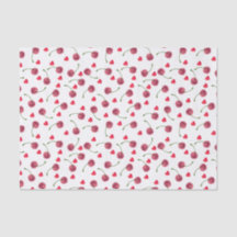 水彩さくらんぼハート