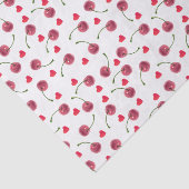 水彩さくらんぼハート 薄葉紙 (詳細)