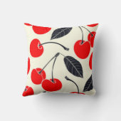 水彩さくらんぼパターン装飾用クッション クッション (裏面)