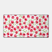 水彩さくらんぼパターン デスクマット (正面)