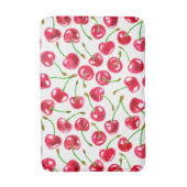水彩さくらんぼパターン バスマット (正面縦)
