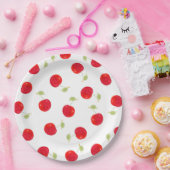 水彩さくらんぼパターン ペーパープレート (パーティー)