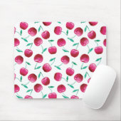 水彩さくらんぼパターン マウスパッド (マウス)