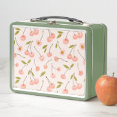 水彩さくらんぼパターン メタルランチボックス (インサイチュ)