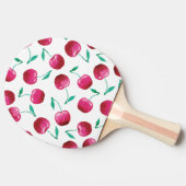 水彩さくらんぼパターン 卓球ラケット (横)