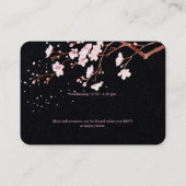 水彩さくらんぼブラウズ（ユダヤ教の）バル・ミツバー✡お祝いE 名刺 (裏面)