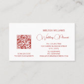 水彩さくらんぼブロッサムピンク 名刺 (裏面)