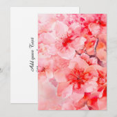 水彩さくらんぼブロッサムブリス 案内状 (正面/裏面)