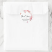 水彩さくらんぼブロッサムリースキンセアニェラ ラウンドシール (バッグ)