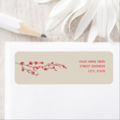 水彩さくらんぼブロッサム住所 シール (インサイチュ)