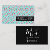 水彩さくらんぼ模様サロン美しい 名刺 (正面/裏面)