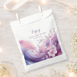 水彩さくらんぼ結婚の花 – ありがとう – フェイバーバッグ