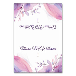 水彩さくらんぼ結婚咲き乱れ テーブルナンバー