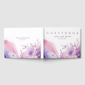 水彩さくらんぼ結婚花ズゲストブック ゲストブック (全面)