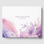 水彩さくらんぼ結婚花ズゲストブック ゲストブック (裏面)