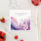 水彩さくらんぼ結婚花ズ – ナプキン スタンダードカクテルナプキン (インサイチュ)