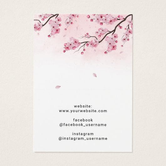 水彩さくらんぼ花のイヤリングネックレスディスプレイ (裏面)