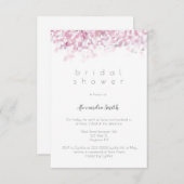 水彩さくらんぼ花のブライダルシャワー招待状 招待状 (正面/裏面)