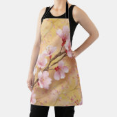 「水彩さくらんぼ花の花の柄」 エプロン (インサイチュ)