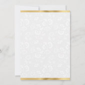 水彩さくらんぼ花リースベビーシャワー 招待状 (裏面)