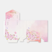 水彩さくらんぼ花女の子ベビーシャワー フェイバーボックス (折り畳みなし)