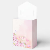 水彩さくらんぼ花女の子ベビーシャワー フェイバーボックス (オープン)