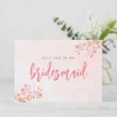 水彩さくらんぼ花春花嫁カード サンキューカード (スタンド正面)