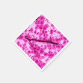 水彩さくらんぼ花模様 スタンダードカクテルナプキン (角)