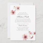 水彩さくらんぼ花洗い招待状 招待状 (正面)