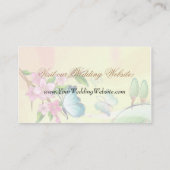 水彩さくらんぼ花蝶 エンクロージャーカード (裏面)