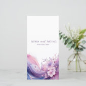 水彩さくらんぼ花 – 結婚式 プログラム- (スタンド正面)