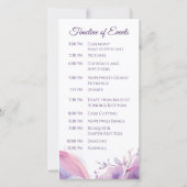 水彩さくらんぼ花 – 結婚式 プログラム- (裏面)