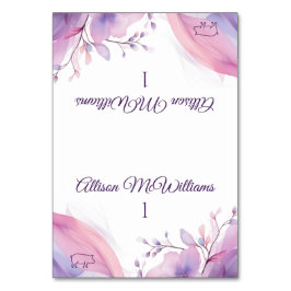 水彩さくらんぼ花 – 豚肉結婚アイコン – テーブルナンバー