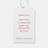 水彩さくらんぼ茎 ギフトタグ (裏面)