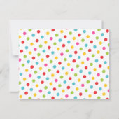 水彩さくらんぼ&ドットカラフル文具 サンキューカード (裏面)