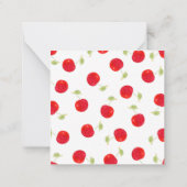 水彩さくらんぼ ノートカード (裏面)