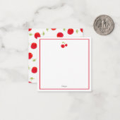 水彩さくらんぼ ノートカード (正面/裏面インサイチュ)