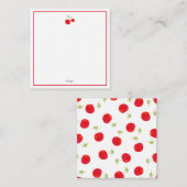 水彩さくらんぼ ノートカード (正面/裏面)