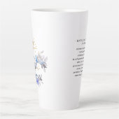 水彩さそり座 占星術 星座 モノグラム カフェラテマグ (正面)