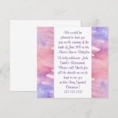 水彩すべての行事招待状 招待状 (正面/裏面)