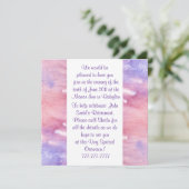 水彩すべての行事招待状 招待状 (スタンド正面)