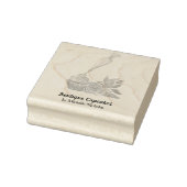 水彩つや消しカップケーキベーカリー、ケータリング ラバースタンプ (スタンプ)